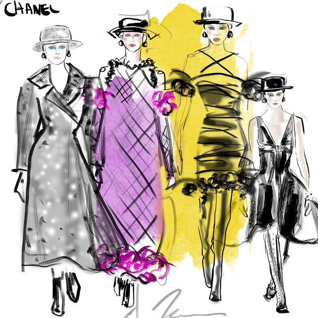 Chanel Couture - Fashion Illustration by Talia Zoref