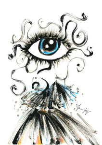 The Fairy Eye - A blue eye artwork in Eyes of Fashion by Talia Zoref