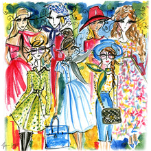 Women of the Riviera - Fashion Illustration by Talia Zoref
