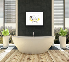 Luxury bath area art-Take a bath and feel Parisian by Talia Zoref