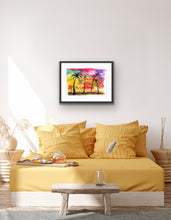 California Sunset art on your bedroom wall by Talia Zoref