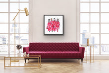 Artwork Valentino in Red in your living room by Talia Zoref