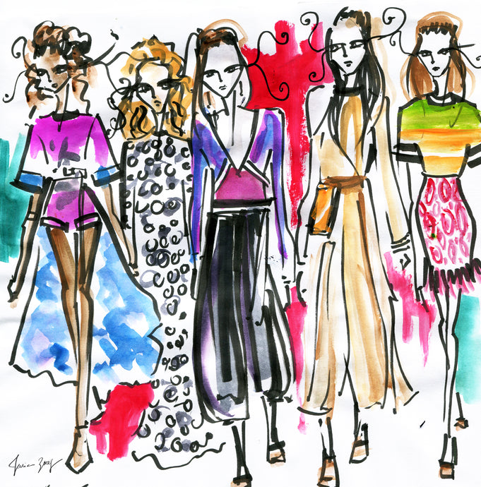 Chloe - Spring Summer Collection 2019 - Fashion Illustration by Talia Zoref